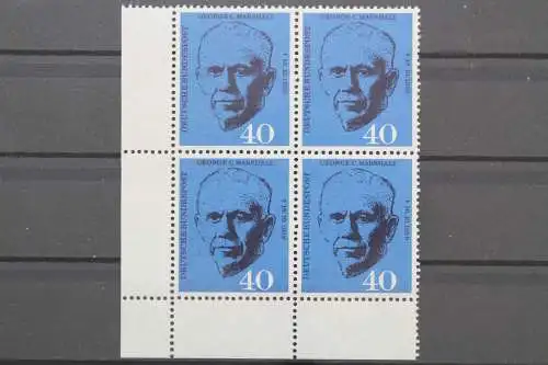 Deutschland (BRD), MiNr. 344, 4er Block, Ecke li. unten, postfrisch - 624706