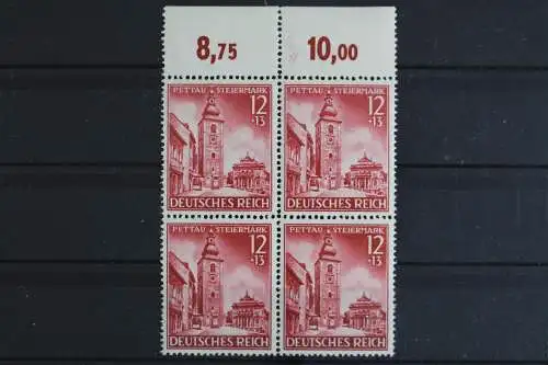 Deutsches Reich, MiNr. 808, 4er Block, Oberrand, postfrisch - 625183