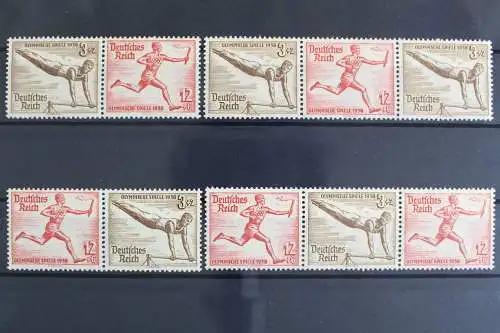 Deutsches Reich, MiNr. W 107 - W 110, 4 Zd's, postfrisch - 621994