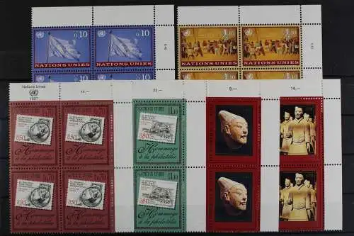 UNO Genf, MiNr. 303-304, 319-322, VB, aus 1997, postfrisch / MNH - 621483