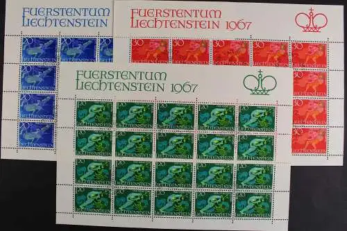 Liechtenstein, MiNr. 475-477, 20er Bögen, ESST - 621533