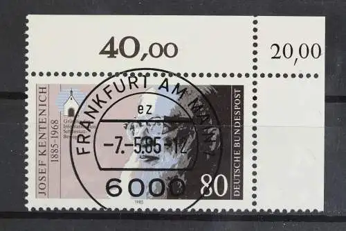 Deutschland (BRD), MiNr. 1252, Ecke re. oben mit KBWZ, gestempelt - 622602