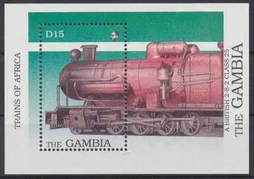 Gambia, Eisenbahn, MiNr. Block 68, postfrisch - 693633