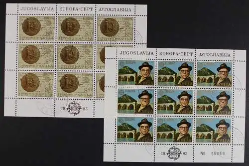 Jugoslawien, MiNr. 1984-1985, Bogen, gestempelt - 623886