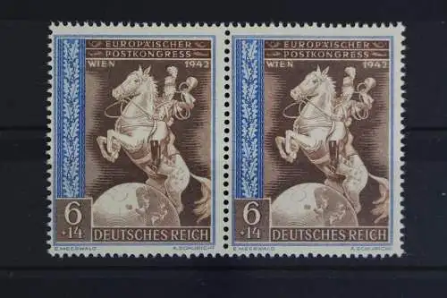 Deutsches Reich, MiNr. 821, waag. Paar, PLF f 44, postfrisch - 625330