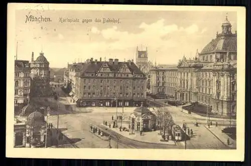 München, Karlsplatz gegen den Bahnhof - 416239