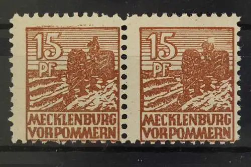 SBZ, MiNr. 37 y PLF I, waag. Paar, postfrisch - 623430