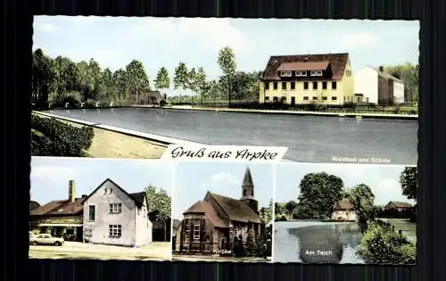 Arpke OT v. Lehrte, Waldbad u. Schule, Bäckerei-Lebensmittel, Kirche - 416547