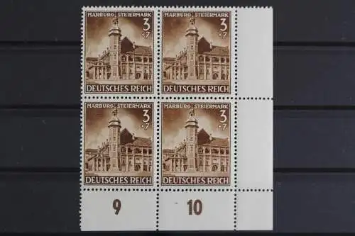 Deutsches Reich, MiNr. 806, 4er Block, Ecke re. unten, postfrisch - 625171