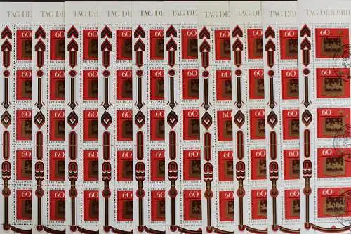 Deutschland (BRD), MiNr. 1023, 10 Kleinbögen, ESST Bonn, gestempelt - 624845