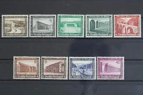 Deutsches Reich, MiNr. 634-642, Falz - 624896