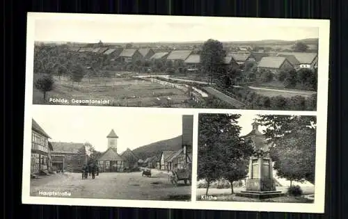 Pölde (Harz), Gesamtansicht, Hauptstraße, Kirche - 416526