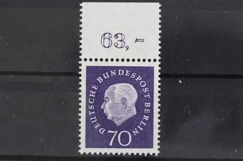 Berlin, MiNr. 186 w P, Oberrand, postfrisch - 625875