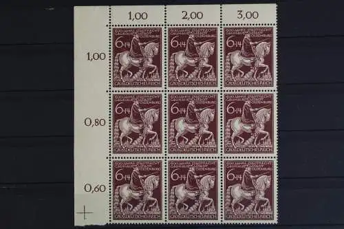 Deutsches Reich, MiNr. 907 PLF I, 9er Block, Ecke li. oben, postfrisch - 625698