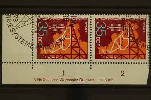 DDR, MiNr. 1871, waag. Paar, Ecke mit DV 1, gestempelt - 629410