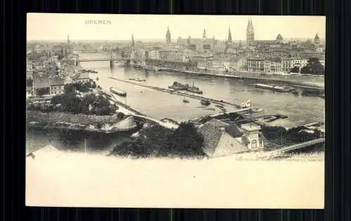 Bremen, Blick über die Weser zur Stadt - 416681