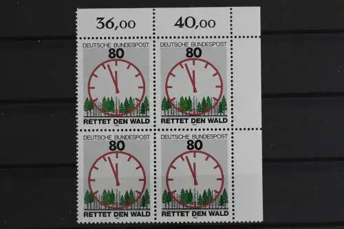 Deutschland (BRD), MiNr. 1253, 4er Block, Ecke re. oben, postfrisch - 625236