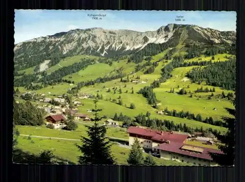 Oberjoch, Allgäu, Blick zum Ort, Kühgundkopf u. Iseler - 416952