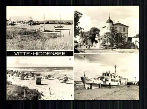 Vitte, Hiddensee, Hafen, FDGB Erholungsheim "Zur Ostsee", Strandansicht - 416935