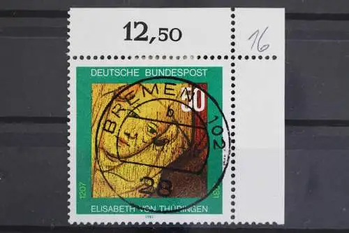 Deutschland (BRD), MiNr. 1114, Ecke rechts oben, gestempelt - 627110