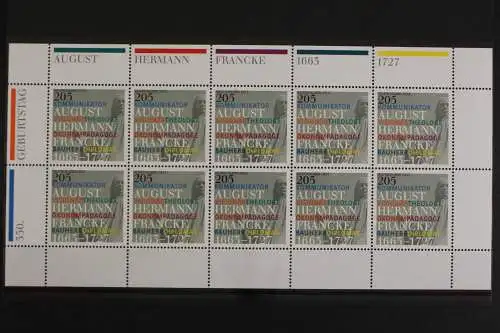 Deutschland, MiNr. 2989, Kleinbogen, A. H. Francke, postfrisch - 631066