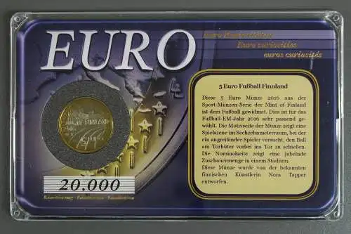 Finnland, 2 Euro Fussball, 2016, Stempelglanz / Bu - 801234