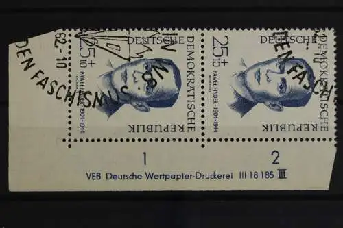 DDR, MiNr. 884, senkr. Paar, Ecke re. unten, DV III, gestempelt - 628643