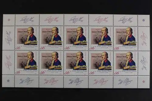 Deutschland, MiNr. 2241 I, Kleinbogen von Knigge, postfrisch - 630478