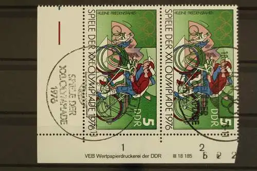 DDR, MiNr. 2126, Paar, Ecke re. unten, DV II, ESST - 629388