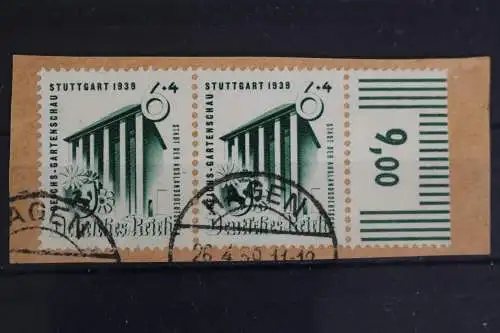 Deutsches Reich, MiNr. 692, waag. Paar, rechter Rand, Briefstück - 626968