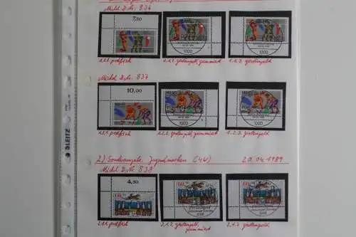 Berlin, Jahrgang 1989, MiNr. 836-859, nur Eckränder, postfrisch + gestempelt - 702378