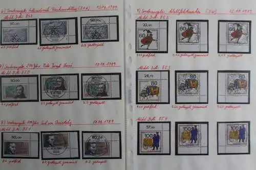 Berlin, Jahrgang 1989, MiNr. 836-859, nur Eckränder, postfrisch + gestempelt - 702378