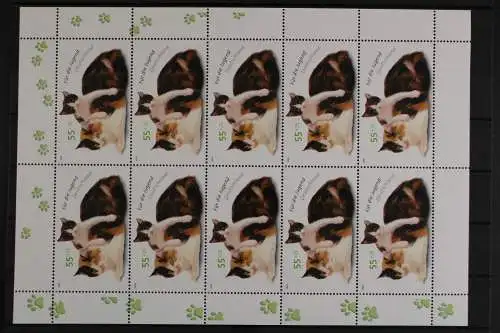 Deutschland (BRD), MiNr. 2404, Kleinbogen Katzen, postfrisch - 630609