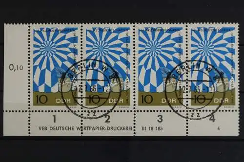 DDR, MiNr. 1193, Viererstreifen, Ecke links unten, DV 4, gestempelt - 628540