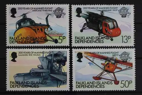 Falkland Dependencies, Flugzeuge, MiNr. 117-120, postfrisch - 630308