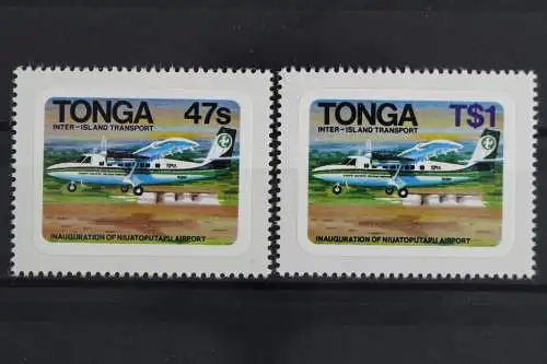 Tonga, Flugzeuge, MiNr. 818-819, selbstklebend, postfrisch - 630017