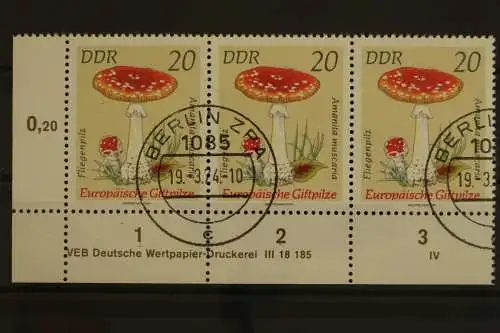 DDR, MiNr. 1936, Dreierstreifen, Ecke li. unten, DV IV, gestempelt - 629429