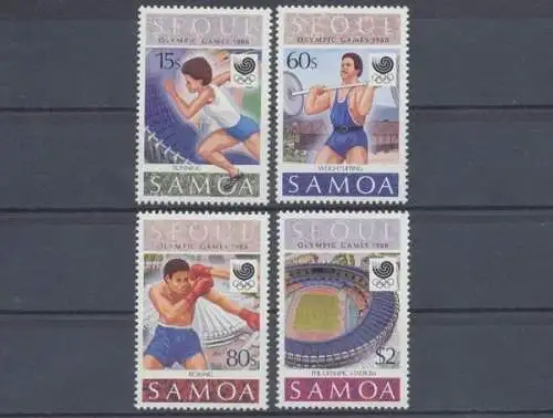 Samoa, Olympiade, MiNr. 645-648, postfrisch - 693994