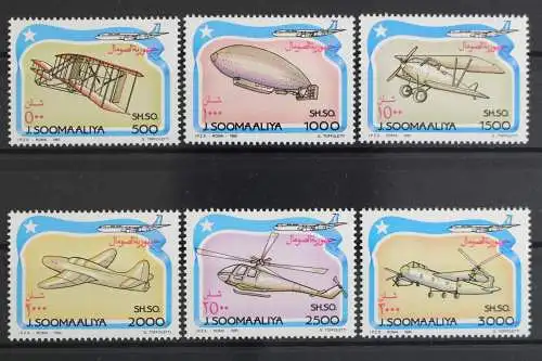 Somalia, Flugzeuge, MiNr. 485-490, postfrisch - 630271