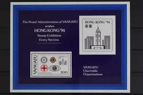 Vanuatu, MiNr. Block 21, Hong Kong, Embleme, postfrisch - 632879