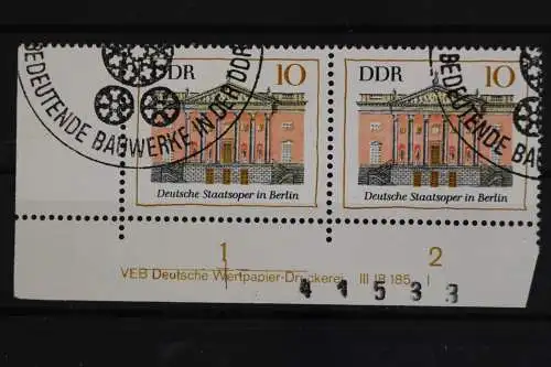 DDR, MiNr. 1435, waag. Paar, Ecke li. unten, DV I, gestempelt - 629267