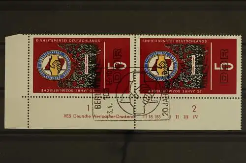 DDR, MiNr. 1173, Paar, Ecke li. oben, DV I II III IV, gestempelt - 629376