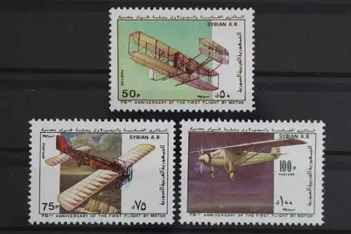 Syrien, MiNr. 1437-1439, Flugzeug, postfrisch - 629675