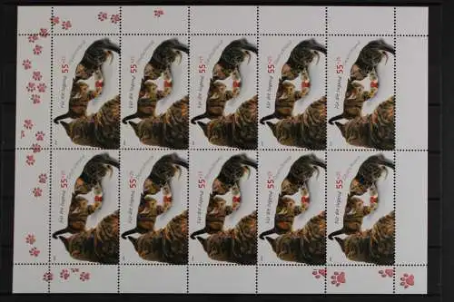 Deutschland (BRD), MiNr. 2403, Kleinbogen Katzen, postfrisch - 630608