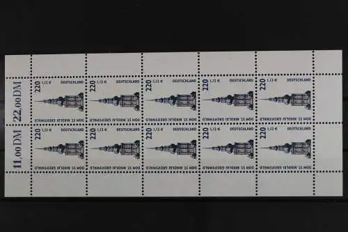 Deutschland, MiNr. 2157, Bogen SWK 220 Pf/1,12 EUR, postfrisch - 630413