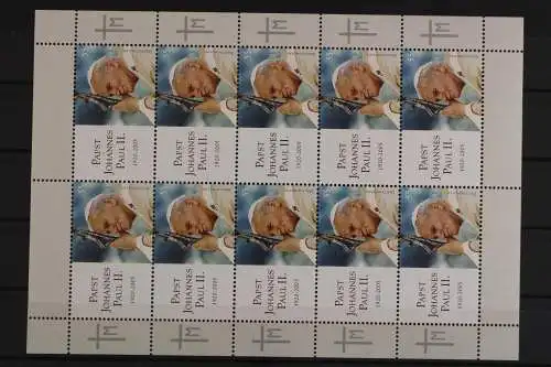 Deutschland, MiNr. 2460, Kleinbogen Johannes Paul II, postfrisch - 630659