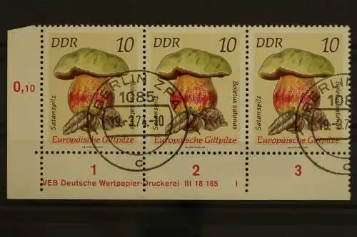 DDR, MiNr. 1934, Dreierstreifen, Ecke li. unten, DV I, gestempelt - 629427