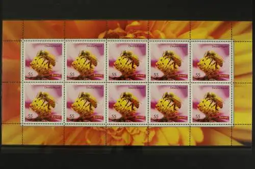 Deutschland, MiNr. 2798, Kleinbogen, Bienen, postfrisch - 631185