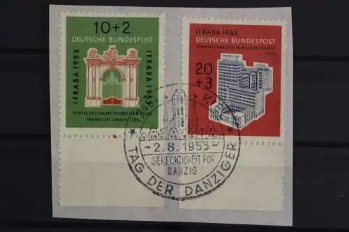 Deutschland (BRD), MiNr. 171-172, Unterrand, SST Kiel, Briefstück - 631443