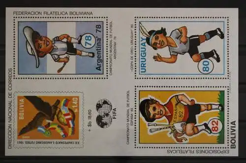 Bolivien, MiNr. Block 98, Fußball WM 1978, postfrisch - 631567